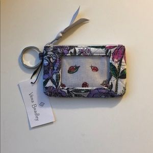 Vera Bradley Zip ID Lavender Meadow
